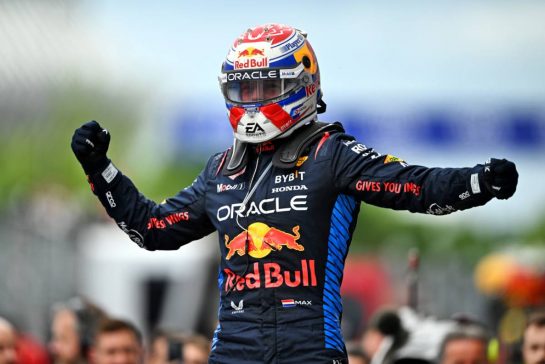 Race winner Max Verstappen (NLD) Red Bull Racing celebrates in parc ferme.
09.06.2024. Formula 1 World Championship, Rd 9, Canadian Grand Prix, Montreal, Canada, Race Day.
- www.xpbimages.com, EMail: requests@xpbimages.com © Copyright: Price / XPB Images