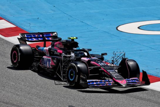 Pierre Gasly (FRA) Alpine F1 Team A524 with sensor equipment.
21.06.2024 Formula 1 World Championship, Rd 10, Spanish Grand Prix, Barcelona, Spain, Practice Day.
- www.xpbimages.com, EMail: requests@xpbimages.com © Copyright: Moy / XPB Images