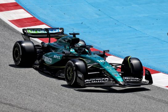 Lance Stroll (CDN) Aston Martin F1 Team AMR24.
21.06.2024 Formula 1 World Championship, Rd 10, Spanish Grand Prix, Barcelona, Spain, Practice Day.
- www.xpbimages.com, EMail: requests@xpbimages.com © Copyright: Moy / XPB Images