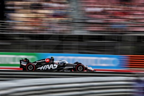 Nico Hulkenberg (GER) Haas VF-24.
21.06.2024 Formula 1 World Championship, Rd 10, Spanish Grand Prix, Barcelona, Spain, Practice Day.
- www.xpbimages.com, EMail: requests@xpbimages.com © Copyright: Rew / XPB Images