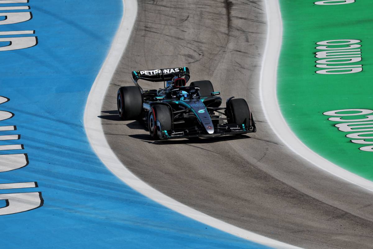George Russell (GBR) Mercedes AMG F1 W15. 21.06.2024 Formula 1 World Championship, Rd 10, Spanish Grand Prix, Barcelona, Spain, Practice Day. - www.xpbimages.com, EMail: requests@xpbimages.com © Copyright: Rew / XPB Images