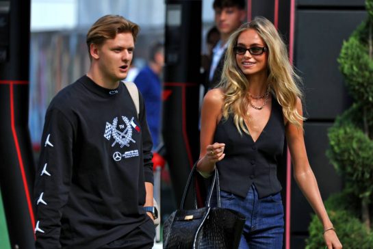 Laila Hasanovic (DEN) with boyfriend Mick Schumacher (GER) Mercedes AMG F1 Reserve Driver.
22.06.2024. Formula 1 World Championship, Rd 10, Spanish Grand Prix, Barcelona, Spain, Qualifying Day.
- www.xpbimages.com, EMail: requests@xpbimages.com © Copyright: Moy / XPB Images