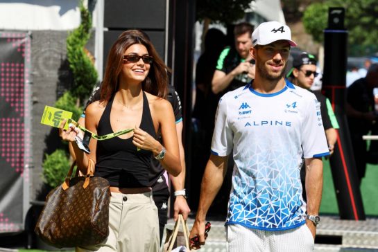 Pierre Gasly (FRA) Alpine F1 Team with his girlfriend Kika Cerqueira Gomes (POR).
22.06.2024. Formula 1 World Championship, Rd 10, Spanish Grand Prix, Barcelona, Spain, Qualifying Day.
- www.xpbimages.com, EMail: requests@xpbimages.com © Copyright: Moy / XPB Images