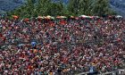 Circuit atmosphere - fans in the grandstand. 22.06.2024. Formula 1 World Championship, Rd 10, Spanish Grand Prix, Barcelona, Spain, Qualifying Day. - www.xpbimages.com, EMail: requests@xpbimages.com © Copyright: Moy / XPB Images
