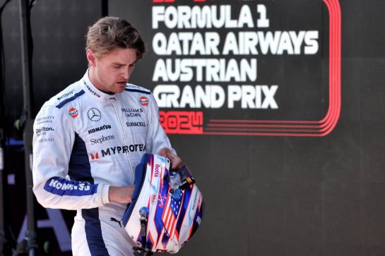 Logan Sargeant (USA) Williams Racing.
28.06.2024. Formula 1 World Championship, Rd 11, Austrian Grand Prix, Spielberg, Austria, Sprint Qualifying Day.
- www.xpbimages.com, EMail: requests@xpbimages.com © Copyright: Batchelor / XPB Images