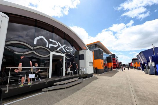 APEX GP film - motorhome in the paddock.
04.07.2024. Formula 1 World Championship, Rd 12, British Grand Prix, Silverstone, England, Preparation Day.
- www.xpbimages.com, EMail: requests@xpbimages.com © Copyright: Moy / XPB Images