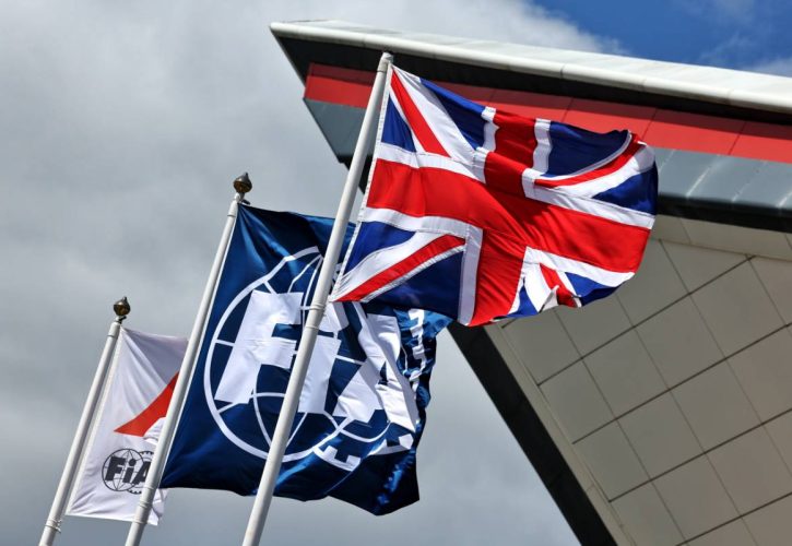 Circuit atmosphere - flags. 04.07.2024. Formula 1 World Championship, Rd 12, British Grand Prix, Silverstone, England, Preparation Day. - www.xpbimages.com, EMail: requests@xpbimages.com © Copyright: Moy / XPB Images