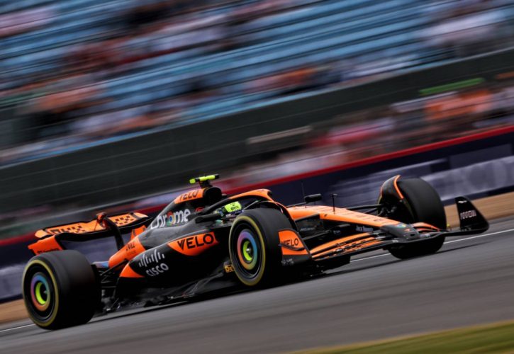Lando Norris (GBR) McLaren MCL38. 05.07.2024. Formula 1 World Championship, Rd 12, British Grand Prix, Silverstone, England, Practice Day. - www.xpbimages.com, EMail: requests@xpbimages.com © Copyright: Charniaux / XPB Images