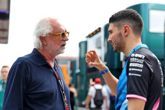 (L to R): Flavio Briatore (ITA) Alpine F1 Team Executive Advisor with Esteban Ocon (FRA) Alpine F1 Team.
21.07.2024. Formula 1 World Championship, Rd 13, Hungarian Grand Prix, Budapest, Hungary, Race Day.
- www.xpbimages.com, EMail: requests@xpbimages.com © Copyright: Bearne / XPB Images