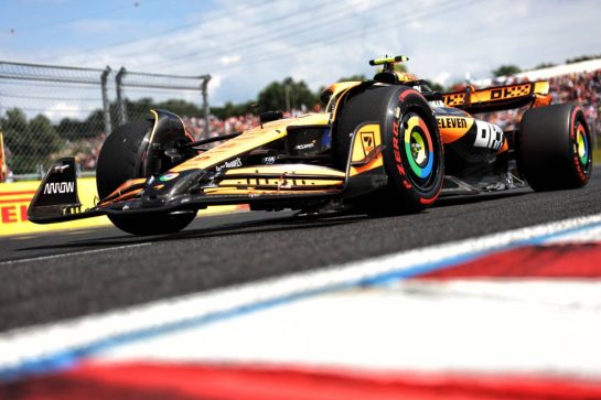 Lando Norris (GBR) McLaren MCL38.
21.07.2024. Formula 1 World Championship, Rd 13, Hungarian Grand Prix, Budapest, Hungary, Race Day.
- www.xpbimages.com, EMail: requests@xpbimages.com © Copyright: Bearne / XPB Images