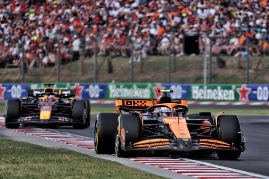 Lando Norris (GBR) McLaren MCL38.
21.07.2024. Formula 1 World Championship, Rd 13, Hungarian Grand Prix, Budapest, Hungary, Race Day.
- www.xpbimages.com, EMail: requests@xpbimages.com © Copyright: Bearne / XPB Images