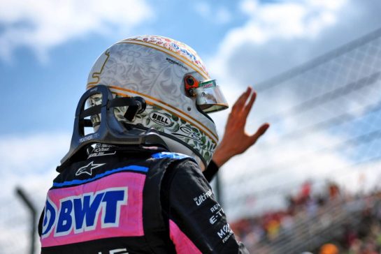 Esteban Ocon (FRA) Alpine F1 Team on the grid.
21.07.2024. Formula 1 World Championship, Rd 13, Hungarian Grand Prix, Budapest, Hungary, Race Day.
- www.xpbimages.com, EMail: requests@xpbimages.com © Copyright: Charniaux / XPB Images