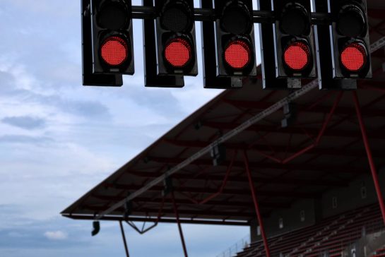 Circuit atmosphere - red lights.
25.07.2024. Formula 1 World Championship, Rd 14, Belgian Grand Prix, Spa Francorchamps, Belgium, Preparation Day.
- www.xpbimages.com, EMail: requests@xpbimages.com © Copyright: Rew / XPB Images