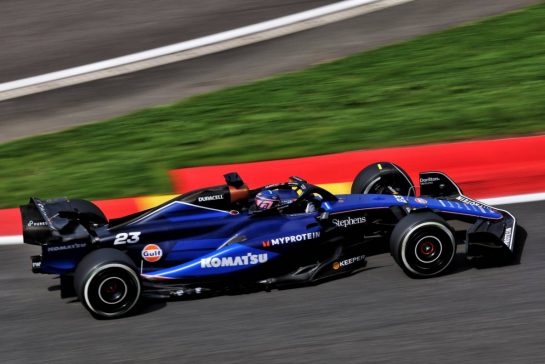 Alexander Albon (THA) Williams Racing FW46.
26.07.2024. Formula 1 World Championship, Rd 14, Belgian Grand Prix, Spa Francorchamps, Belgium, Practice Day.
- www.xpbimages.com, EMail: requests@xpbimages.com © Copyright: Rew / XPB Images