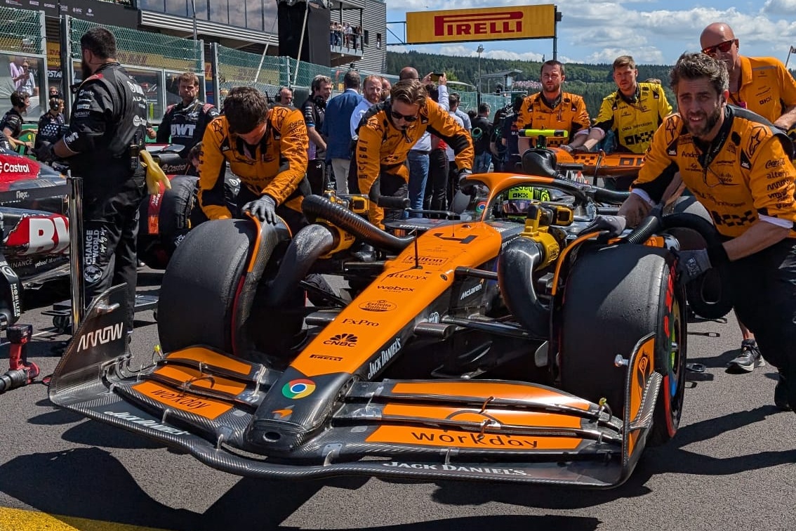 norris spa 1 McLaren trabajará con Norris para resolver los problemas en la primera vuelta