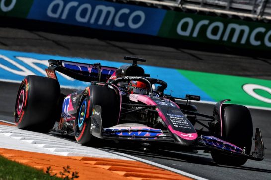 Esteban Ocon (FRA) Alpine F1 Team A524.
23.08.2024. Formula 1 World Championship, Rd 15, Dutch Grand Prix, Zandvoort, Netherlands, Practice Day.
- www.xpbimages.com, EMail: requests@xpbimages.com © Copyright: Coates / XPB Images