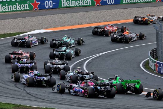 Esteban Ocon (FRA) Alpine F1 Team A524 at the start of the race.
25.08.2024. Formula 1 World Championship, Rd 15, Dutch Grand Prix, Zandvoort, Netherlands, Race Day.
- www.xpbimages.com, EMail: requests@xpbimages.com © Copyright: Batchelor / XPB Images