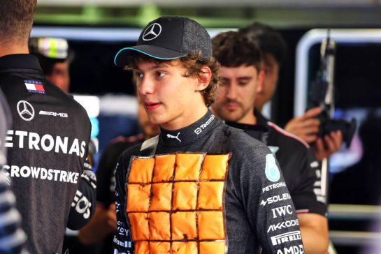 Andrea Kimi Antonelli (ITA) Mercedes AMG F1 Junior Driver.
30.08.2024. Formula 1 World Championship, Rd 16, Italian Grand Prix, Monza, Italy, Practice Day.
- www.xpbimages.com, EMail: requests@xpbimages.com © Copyright: Batchelor / XPB Images