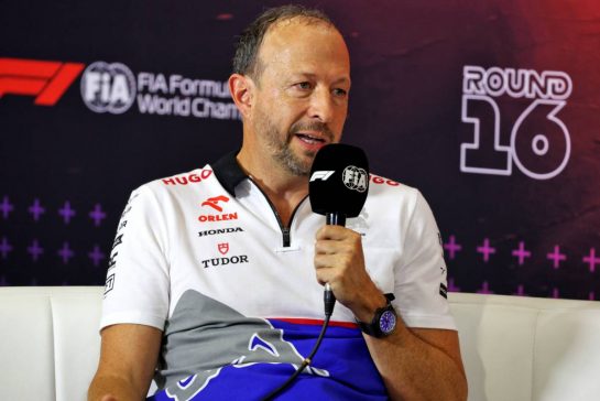 Peter Bayer (AUT) RB Chief Executive Officer in the FIA Press Conference.
30.08.2024. Formula 1 World Championship, Rd 16, Italian Grand Prix, Monza, Italy, Practice Day.
- www.xpbimages.com, EMail: requests@xpbimages.com © Copyright: Bearne / XPB Images