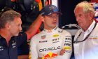 (L to R): Christian Horner (GBR) Red Bull Racing Team Principal with Max Verstappen (NLD) Red Bull Racing and Dr Helmut Marko (AUT) Red Bull Motorsport Consultant. 30.08.2024. Formula 1 World Championship, Rd 16, Italian Grand Prix, Monza, Italy, Practice Day. - www.xpbimages.com, EMail: requests@xpbimages.com © Copyright: Batchelor / XPB Images