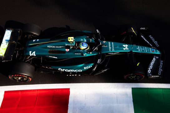 Fernando Alonso (ESP) Aston Martin F1 Team AMR24.
30.08.2024. Formula 1 World Championship, Rd 16, Italian Grand Prix, Monza, Italy, Practice Day.
- www.xpbimages.com, EMail: requests@xpbimages.com © Copyright: Bearne / XPB Images