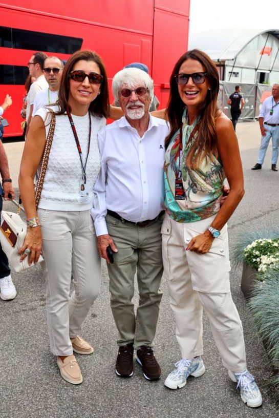(L to R): Fabiana Flosi (BRA) with Bernie Ecclestone (GBR) and Silvia Domenicali (ITA).
31.08.2024. Formula 1 World Championship, Rd 16, Italian Grand Prix, Monza, Italy, Qualifying Day.
- www.xpbimages.com, EMail: requests@xpbimages.com © Copyright: Batchelor / XPB Images