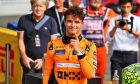 Lando Norris (GBR) McLaren celebrates his pole position in qualifying parc ferme. 31.08.2024. Formula 1 World Championship, Rd 16, Italian Grand Prix, Monza, Italy, Qualifying Day. - www.xpbimages.com, EMail: requests@xpbimages.com © Copyright: Batchelor / XPB Images