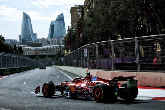 Carlos Sainz Jr (ESP) Ferrari SF-24.
13.09.2024. Formula 1 World Championship, Rd 17, Azerbaijan Grand Prix, Baku Street Circuit, Azerbaijan, Practice Day.
- www.xpbimages.com, EMail: requests@xpbimages.com © Copyright: Charniaux / XPB Images
