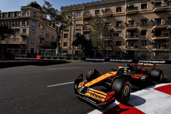 Oscar Piastri (AUS) McLaren MCL38.
13.09.2024. Formula 1 World Championship, Rd 17, Azerbaijan Grand Prix, Baku Street Circuit, Azerbaijan, Practice Day.
- www.xpbimages.com, EMail: requests@xpbimages.com © Copyright: Charniaux / XPB Images