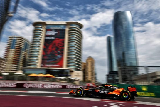 Lando Norris (GBR) McLaren MCL38.
13.09.2024. Formula 1 World Championship, Rd 17, Azerbaijan Grand Prix, Baku Street Circuit, Azerbaijan, Practice Day.
- www.xpbimages.com, EMail: requests@xpbimages.com © Copyright: Coates / XPB Images