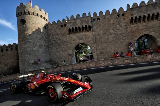 Carlos Sainz Jr (ESP) Ferrari SF-24.
13.09.2024. Formula 1 World Championship, Rd 17, Azerbaijan Grand Prix, Baku Street Circuit, Azerbaijan, Practice Day.
- www.xpbimages.com, EMail: requests@xpbimages.com © Copyright: Bearne / XPB Images