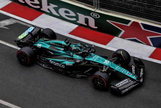Lance Stroll (CDN) Aston Martin F1 Team AMR24.
14.09.2024. Formula 1 World Championship, Rd 17, Azerbaijan Grand Prix, Baku Street Circuit, Azerbaijan, Qualifying Day.
- www.xpbimages.com, EMail: requests@xpbimages.com © Copyright: Bearne / XPB Images