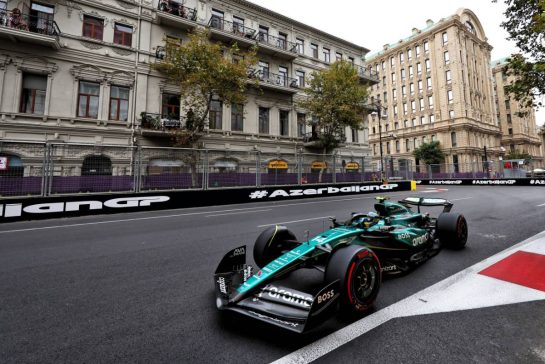 Fernando Alonso (ESP) Aston Martin F1 Team AMR24.
14.09.2024. Formula 1 World Championship, Rd 17, Azerbaijan Grand Prix, Baku Street Circuit, Azerbaijan, Qualifying Day.
- www.xpbimages.com, EMail: requests@xpbimages.com © Copyright: Charniaux / XPB Images