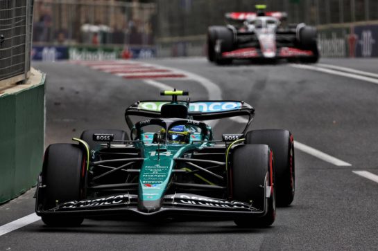 Fernando Alonso (ESP) Aston Martin F1 Team AMR24.
14.09.2024. Formula 1 World Championship, Rd 17, Azerbaijan Grand Prix, Baku Street Circuit, Azerbaijan, Qualifying Day.
- www.xpbimages.com, EMail: requests@xpbimages.com © Copyright: Coates / XPB Images