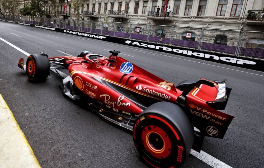 Charles Leclerc (MON) Ferrari SF-24. 14.09.2024. Formula 1 World Championship, Rd 17, Azerbaijan Grand Prix, Baku Street Circuit, Azerbaijan, Qualifying Day. - www.xpbimages.com, EMail: requests@xpbimages.com © Copyright: Charniaux / XPB Images