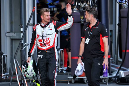 Nico Hulkenberg (GER) Haas F1 Team.
14.09.2024. Formula 1 World Championship, Rd 17, Azerbaijan Grand Prix, Baku Street Circuit, Azerbaijan, Qualifying Day.
- www.xpbimages.com, EMail: requests@xpbimages.com © Copyright: Batchelor / XPB Images