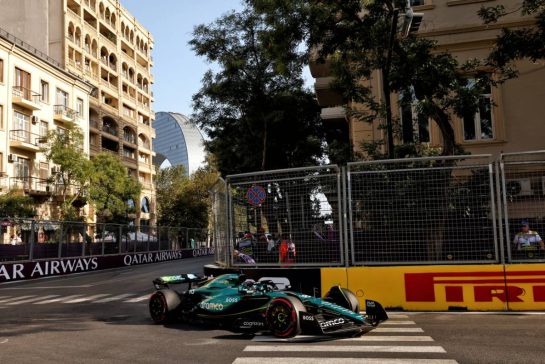 Lance Stroll (CDN) Aston Martin F1 Team AMR24.
14.09.2024. Formula 1 World Championship, Rd 17, Azerbaijan Grand Prix, Baku Street Circuit, Azerbaijan, Qualifying Day.
- www.xpbimages.com, EMail: requests@xpbimages.com © Copyright: Coates / XPB Images