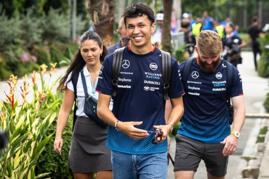 Alexander Albon (THA) Williams Racing.
19.09.2024. Formula 1 World Championship, Rd 18, Singapore Grand Prix, Marina Bay Street Circuit, Singapore, Preparation Day.
- www.xpbimages.com, EMail: requests@xpbimages.com © Copyright: Bearne / XPB Images