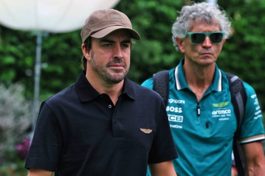 Fernando Alonso (ESP) Aston Martin F1 Team.
19.09.2024. Formula 1 World Championship, Rd 18, Singapore Grand Prix, Marina Bay Street Circuit, Singapore, Preparation Day.
- www.xpbimages.com, EMail: requests@xpbimages.com © Copyright: Moy / XPB Images