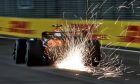 Lando Norris (GBR) McLaren MCL38 sends sparks flying. 20.09.2024. Formula 1 World Championship, Rd 18, Singapore Grand Prix, Marina Bay Street Circuit, Singapore, Practice Day. - www.xpbimages.com, EMail: requests@xpbimages.com © Copyright: Charniaux / XPB Images