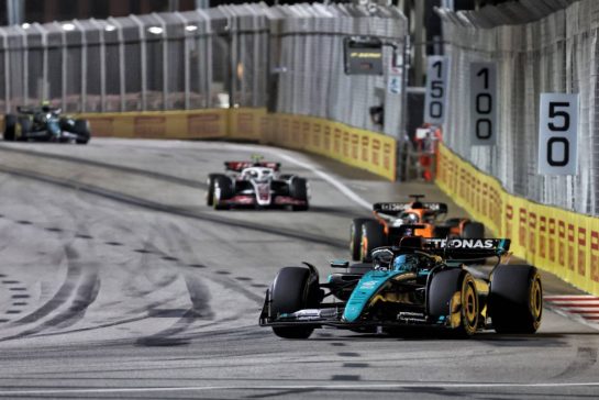 George Russell (GBR) Mercedes AMG F1 W15.22.09.2024. Formula 1 World Championship, Rd 18, Singapore Grand Prix, Marina Bay Street Circuit, Singapore, Race Day.
- www.xpbimages.com, EMail: requests@xpbimages.com © Copyright: Bearne / XPB Images