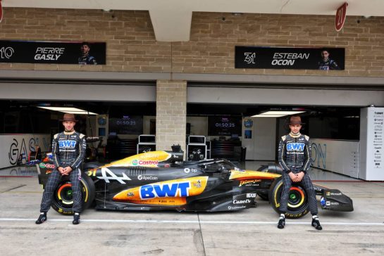 (L to R): Pierre Gasly (FRA) Alpine F1 Team A524 and Esteban Ocon (FRA) Alpine F1 Team.
17.10.2024. Formula 1 World Championship, Rd 19, United States Grand Prix, Austin, Texas, USA, Preparation Day.
- www.xpbimages.com, EMail: requests@xpbimages.com © Copyright: Moy / XPB Images