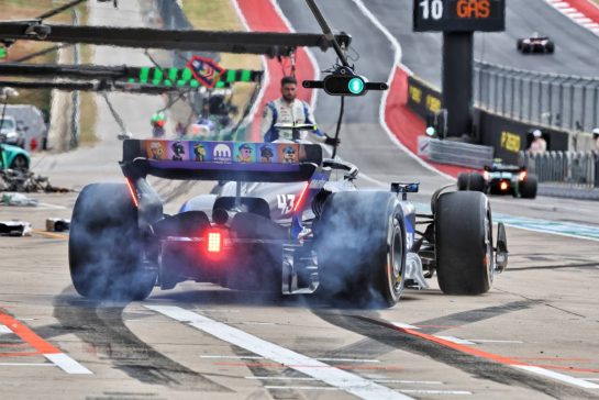 Franco Colapinto (ARG) Williams Racing FW46 leaves the pits.
18.10.2024. Formula 1 World Championship, Rd 19, United States Grand Prix, Austin, Texas, USA, Sprint Qualifying Day
- www.xpbimages.com, EMail: requests@xpbimages.com © Copyright: Bearne / XPB Images