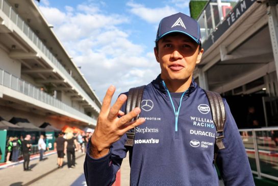 Alexander Albon (THA) Williams Racing.
19.10.2024. Formula 1 World Championship, Rd 19, United States Grand Prix, Austin, Texas, USA, Sprint and Qualifying Day.
- www.xpbimages.com, EMail: requests@xpbimages.com © Copyright: Bearne / XPB Images
