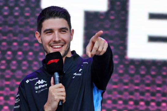 Esteban Ocon (FRA) Alpine F1 Team on the FanZone Stage.
19.10.2024. Formula 1 World Championship, Rd 19, United States Grand Prix, Austin, Texas, USA, Sprint and Qualifying Day.
- www.xpbimages.com, EMail: requests@xpbimages.com © Copyright: Moy / XPB Images