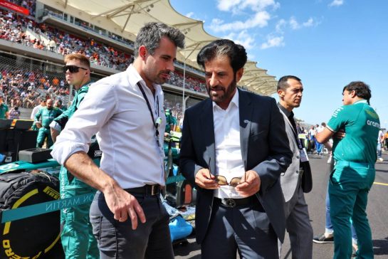 Mohammed Bin Sulayem (UAE) FIA President (Right) on the grid.
19.10.2024. Formula 1 World Championship, Rd 19, United States Grand Prix, Austin, Texas, USA, Sprint and Qualifying Day.
- www.xpbimages.com, EMail: requests@xpbimages.com © Copyright: Moy / XPB Images