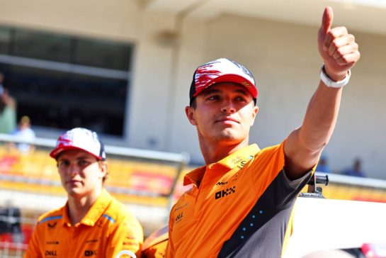 Lando Norris (GBR) McLaren on the drivers' parade.
20.10.2024. Formula 1 World Championship, Rd 19, United States Grand Prix, Austin, Texas, USA, Race Day.
- www.xpbimages.com, EMail: requests@xpbimages.com © Copyright: Batchelor / XPB Images