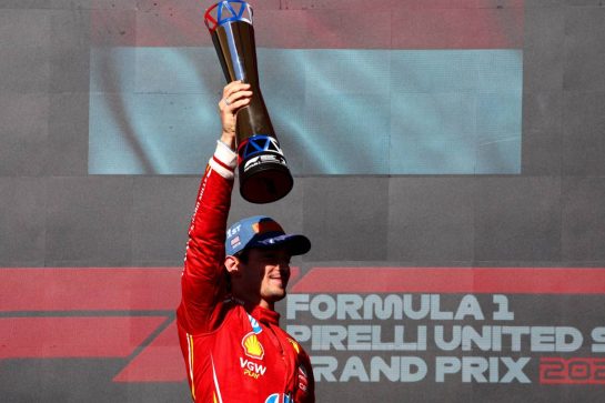 1st place Charles Leclerc (MON) Ferrari SF-24.
20.10.2024. Formula 1 World Championship, Rd 19, United States Grand Prix, Austin, Texas, USA, Race Day.
- www.xpbimages.com, EMail: requests@xpbimages.com © Copyright: Batchelor / XPB Images