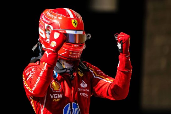 Race winner Charles Leclerc (MON) Ferrari celebrates in parc ferme.
20.10.2024. Formula 1 World Championship, Rd 19, United States Grand Prix, Austin, Texas, USA, Race Day.
- www.xpbimages.com, EMail: requests@xpbimages.com © Copyright: Price / XPB Images