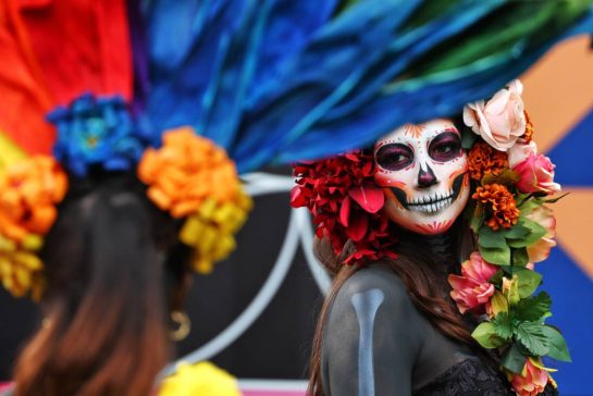 Paddock atmosphere - Day of the Dead costume wearer.
24.10.2024. Formula 1 World Championship, Rd 20, Mexican Grand Prix, Mexico City, Mexico, Preparation Day.
- www.xpbimages.com, EMail: requests@xpbimages.com © Copyright: Coates / XPB Images